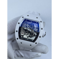 (준비완료/특급배송/)NO.3196/ZF공장 리차드밀 RM055 White Ceramic ZF 11 Best Edition on Shark Rubber Strap RMUL2 Super Clone V2