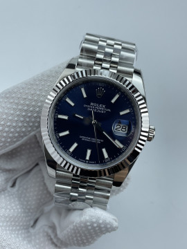 (준비완료/특급배송)NO.3471/롤렉스 데이저스트 41 블루 바 인덱스 126334 QP공장