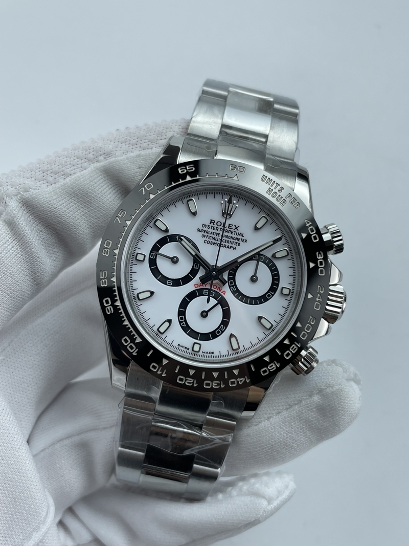 (준비완료/특급배송)NO.3539/초특급 갓성비 데이토나 스틸 세라믹베젤 화이트